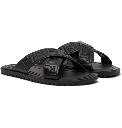 fendi embossed sandals|discounted fendi sandals.